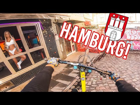 URBAN DOWNHILL MOUNTAIN BIKE STREET TOUR HAMBURG, GERMANY! Lukas Knopf