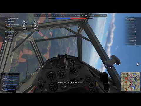 War thunder: Bf109F-1 vs Spitfire (agressive Boom n zoom)