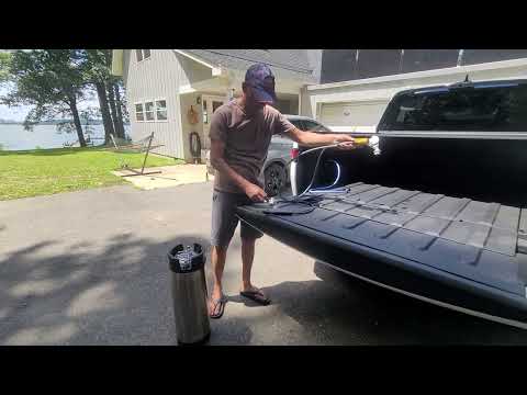 Rivian R1T Corny Kegs Simple Pressurized Water for Camping/Overlanding Off-Grid