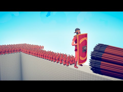 CAN 100x SHIELD BEARER CROSS THE BRIDGE? - TABS | Totally Accurate Battle Simulator 2022