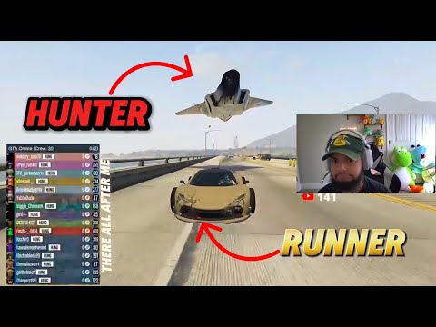 CRAZIEST 30 Person MANHUNT ive Ever Did On GTA 5 ONLINE