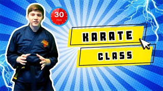 30 Minute Karate Lesson For Kids 