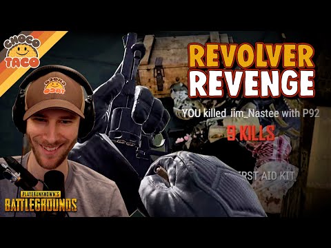 chocoTaco is OP with the New Revolver Meta ft. HollywoodBobLIVE - PUBG Duos Gameplay