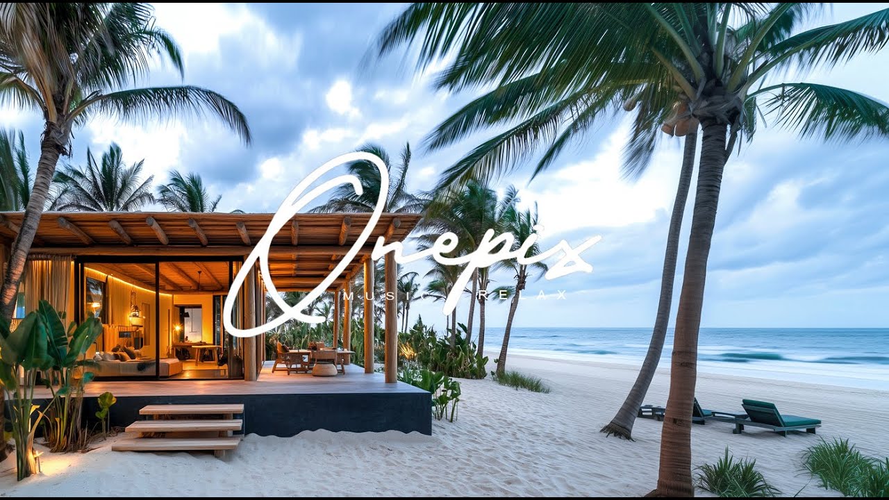 🌊 Serene Beach Vibes | 2+ Hours of Soothing Ocean Sounds & Stunning Coastal Homes 🏝️🎶