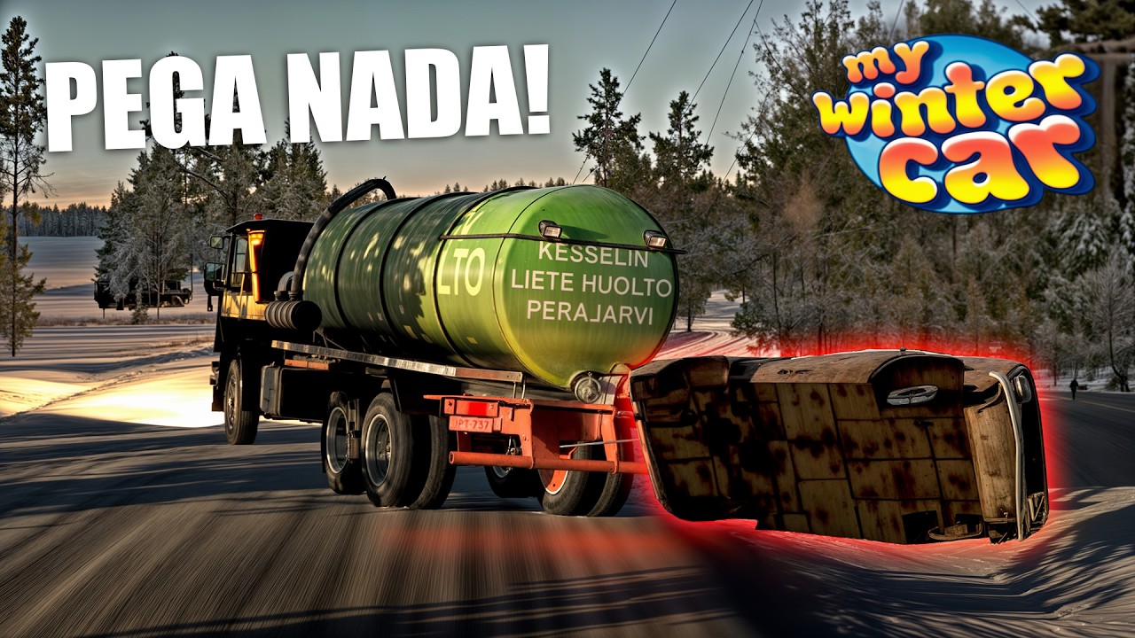 FUGI DA BLITZ COM O V8 CARREGADO! - My Winter Car #57