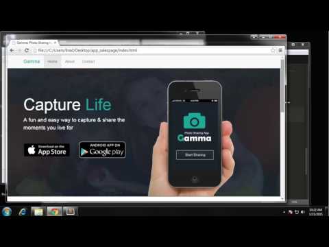 How to Build Photo App Sales Website | Projects in Bootstrap