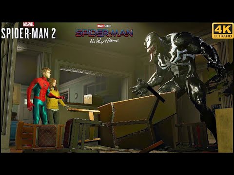 Venom Threatens MJ and Peter + Final Swing Suit Gameplay - Marvel's Spider-Man 2 (4K 60FPS)