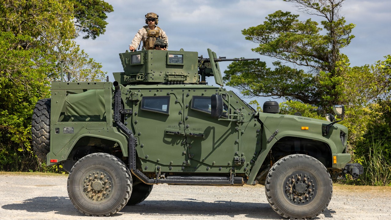 United States Marines Conduct Crew Served Weapons Training at Camp Schwab Okinawa Japan