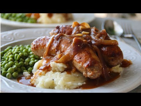 Würstchen mit Kartoffelpüree – Ein klassisches britisches Rezept in 30 Minuten