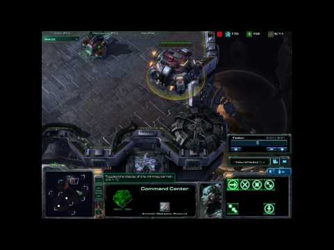 HD Starcraft2 How to Terran planetary fortress RUSH