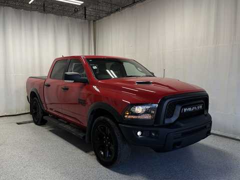 2022 Ram 1500 Classic Warlock 4x4 Crew Cab 5'7" Box in Red for sale at Park Mazda in Sherwood Park, AB