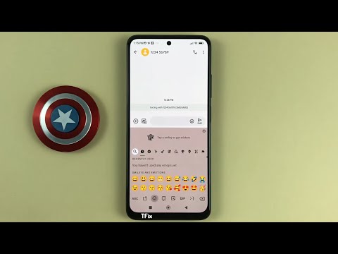 How to show the emoji switch key on the keyboard on Xiaomi Redmi Note 11 Android 12