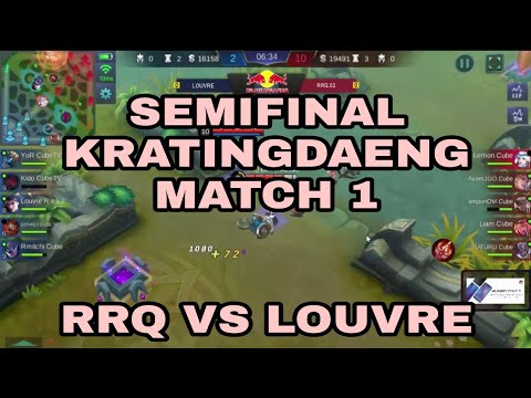 SEMIFINAL!! RRQ VS LOUVRE MATCH 1 IEC KRATINGDAENG MLBB 2018