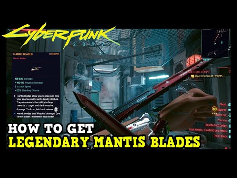 How to Get Legendary Mantis Blades for Free in Cyberpunk 2077