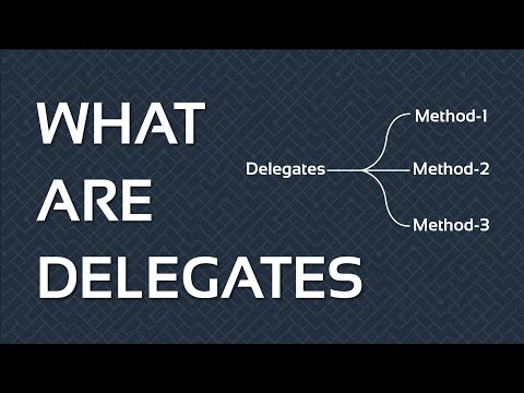 What are Delegates in C#