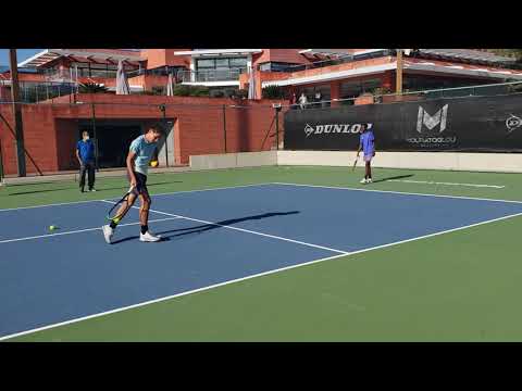 volley drill. Carel Ngounoué and Jeremy Chardy(2)