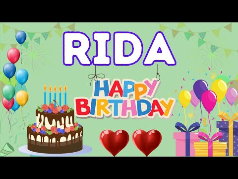 Happy Birthday Rida, Birthday of Rida, Best Birthday Wishes