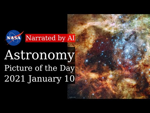 APOD: 2021-01-10 - Star Cluster R136 Breaks Out (Narrated by Brian)