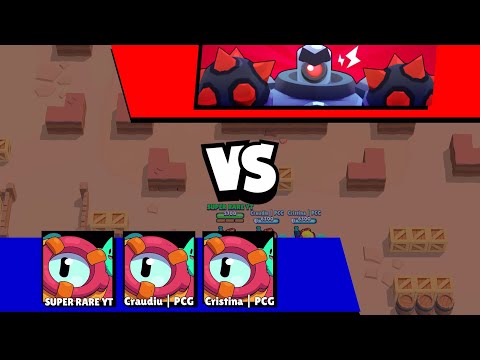 Triple Otis Brawler in Boss Fight !!! Brawl stars boss fight