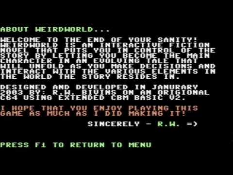 C64 Weird Worlds WEIRD WORLD (2003)(R.W. Bivins)[cr Triad] COMMODORE 64