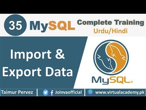 How to Import Export MySQL Data | MySQL View | 35