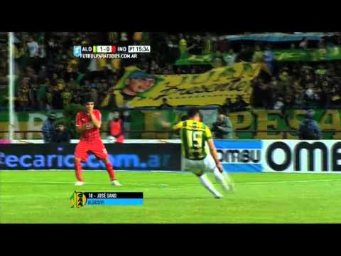 Gol de Sand. Aldosivi 1 - Independiente 0. Fecha 29. Primera División 2015. FPT