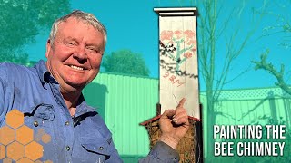 Guiding The Wife's Bees Over The Fence: Painting The Bee Chimney! | The Bush Bee Man