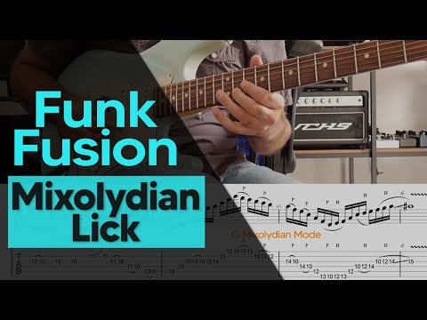 Funk Fusion Mixolydian Guitar Lick