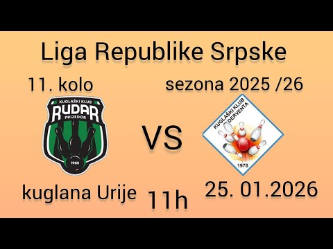 KK Rudar 2 Prijedor - KK Derventa    11.kolo  Lige Republike Srpske  sezona 2025/26