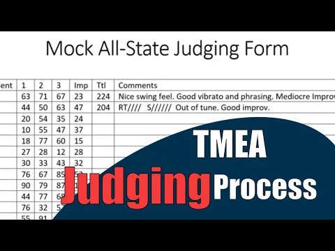 The TMEA Judging Process Behind the Scenes