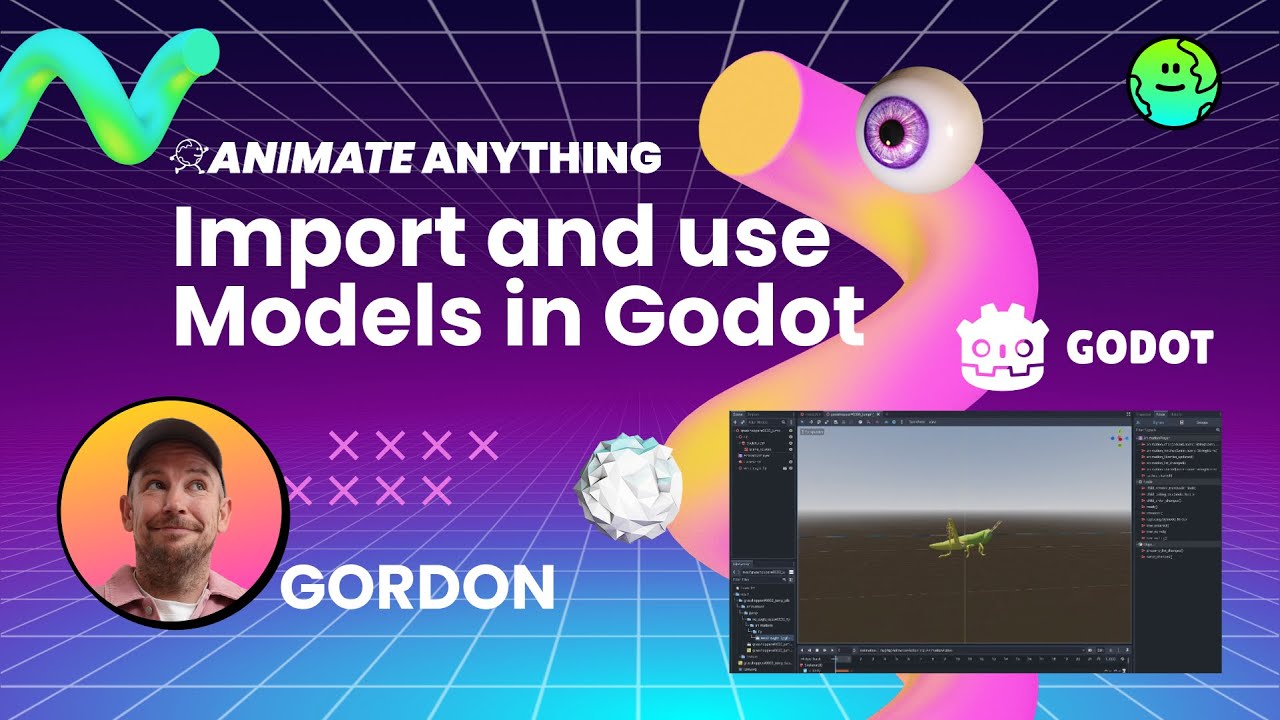 How to Import and Use Anything World Models in Godot | How to animate your own 3D assets | 2/2