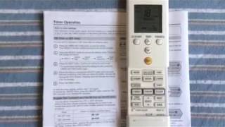 How to program timer operation on Fujitsu air-conditioner