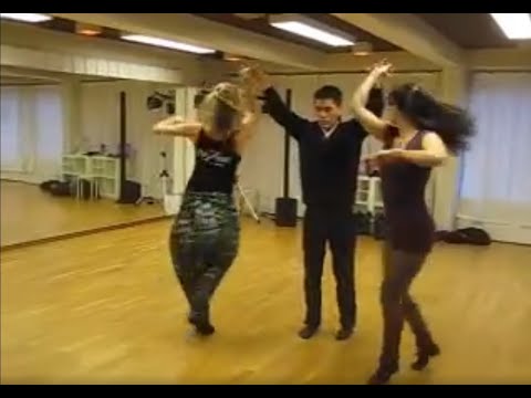 Anthony, Miia, Soile - Brazilian zouk lambada "3" Demo in HSA, Helsinki, Finland