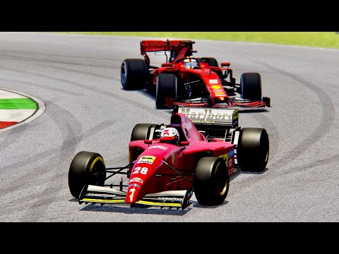 Ferrari F1 2019 vs Ferrari F1 1995 - Mexican GP