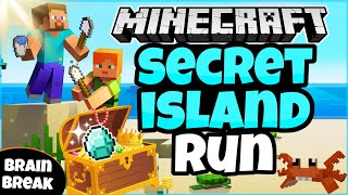 Download lagu 💎 Minecraft Secret Island Treasure Run 🦀 Fitness Run | Brain Break | GoNoodle Inspired mp3