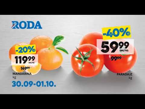 Roda vikend pijaca od 30.09 -01.10.2017.