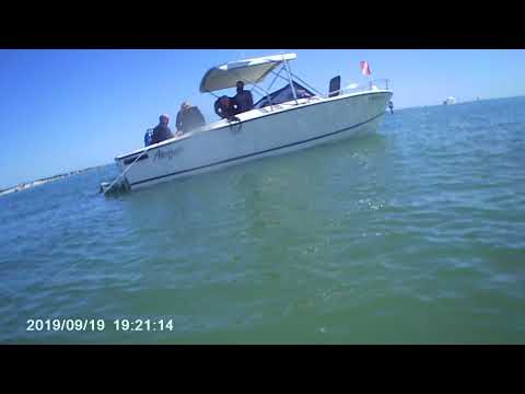 Diving the brail mines at Radio Island