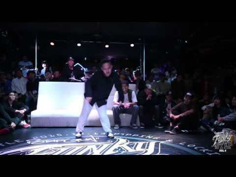 Popping Student Side Judge Demo - Boogie Ray (funk groovin/Funkzilla) | 20151213 Funky Step Vol.4