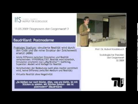 V#4: Diagnosen der Gegenwart II.: Die Postmoderne (Hubert Knoblauch)