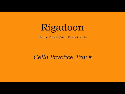 Rigadoon - Henry Purcell/Arr. Gazda Cello Practice Track