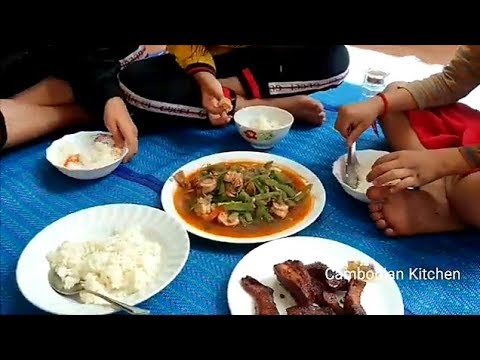 Fried Water Lily With Fresh Shrimp - Cooking Delicious - Cook And Eat At Home Video