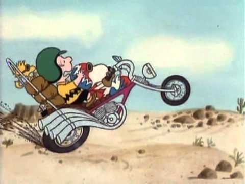 Born To Be Wild - Charlie Brown, Snoopy, and Woodstock