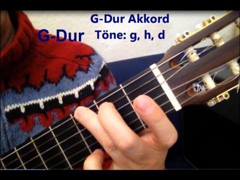 G- D- C-Dur Gitarrengriffe lernen - 