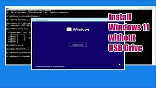 How to install Windows 11 without USB Drive