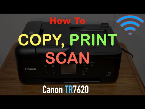 How To Copy, Print, Scan With Canon Pixma TR7620 Printer ?