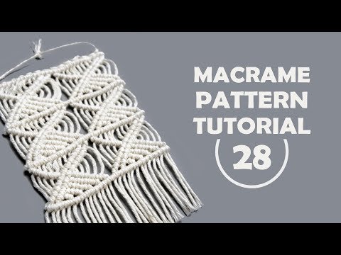 DIAMOND MESH MACRAME TABLECLOTH PATTERN TUTORIAL