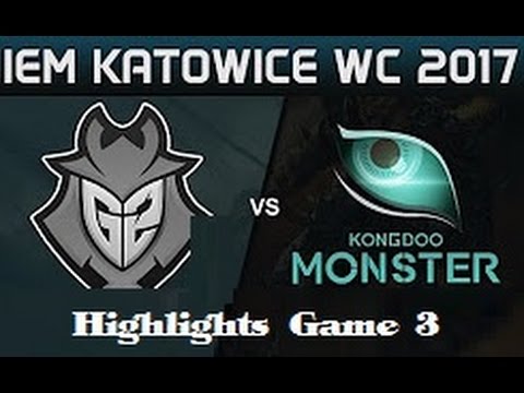 G2 vs KDM Highlights Game 3 - IEM Katowice 2017 - G2 Esports vs Kongdoo Monster