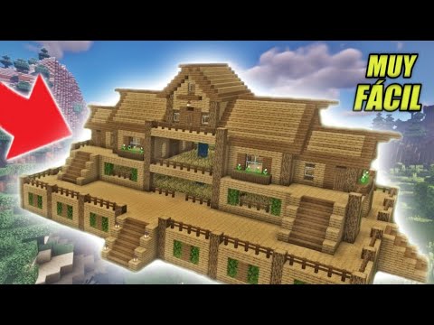 Build a Massive Wooden House in Minecraft - Easy!