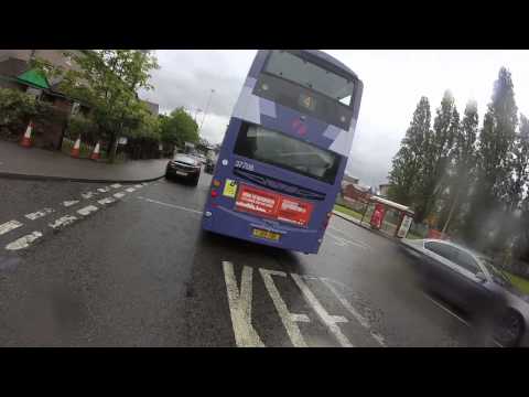 YU03NAS, Leeds Hackney Carriage 447 - Moronic MGIF barge past, FAIL