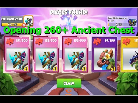 Opening 260 Ancient Chest-Dragon Mania legends | Boss Challenge | DML